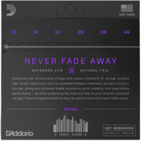 D'Addario XT 11/49 Nickel steel coated 3 pack