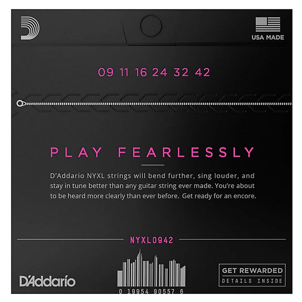 D'Addario 09/42  NYXL Nickel Plated Steel 3 sets