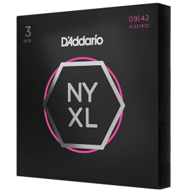 D'Addario 09/42  NYXL Nickel Plated Steel 3 sets