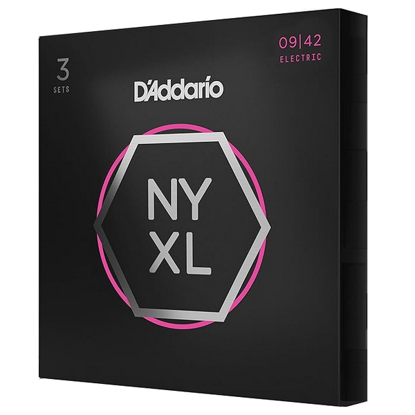 D'Addario 09/42  NYXL Nickel Plated Steel 3 sets