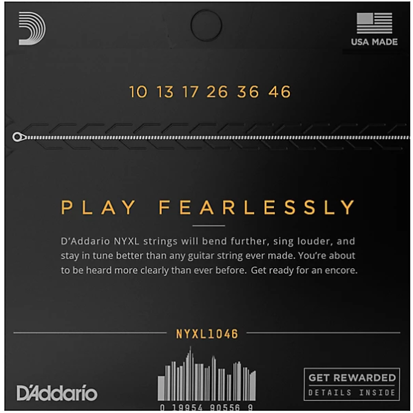 D'Addario 10/46 NYXL Nickel Plated Steel 3 sets