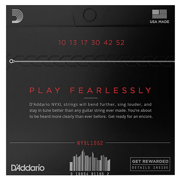 D'Addario 10/52 NYXL Nickel Plated Steel 3 sets