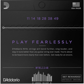 D'Addario 11/49 NYXL Nickel Plated Steel 3 sets