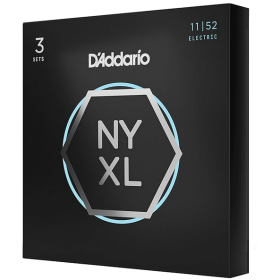 D'Addario 11/52 NYXL Nickel Plated Steel 3 sets