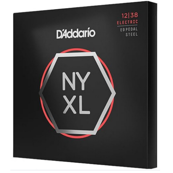 D'Addario 12/38 NYXL E9 Nickel Plated Pedal Steel