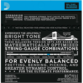 D'Addario 11/52 XL Nickel wound 3 sets