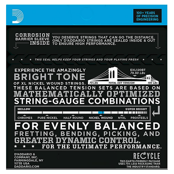 D'Addario 11/52 XL Nickel wound 3 sets