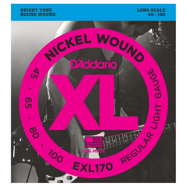 D'Addario XL 45/100 Nickel wound